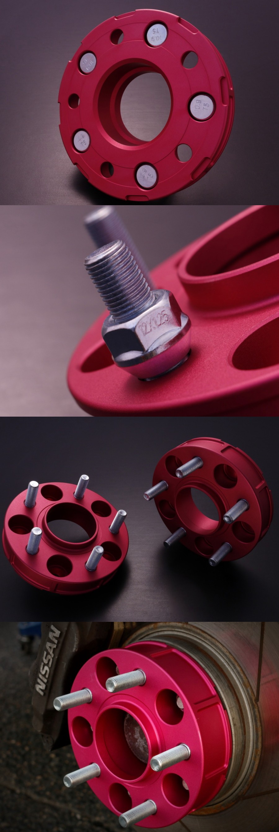 D-MAX D1SPEC　ワイドトレッドスペーサー　ハブ専用モデル（蛍光ピンク/25ｍｍ）