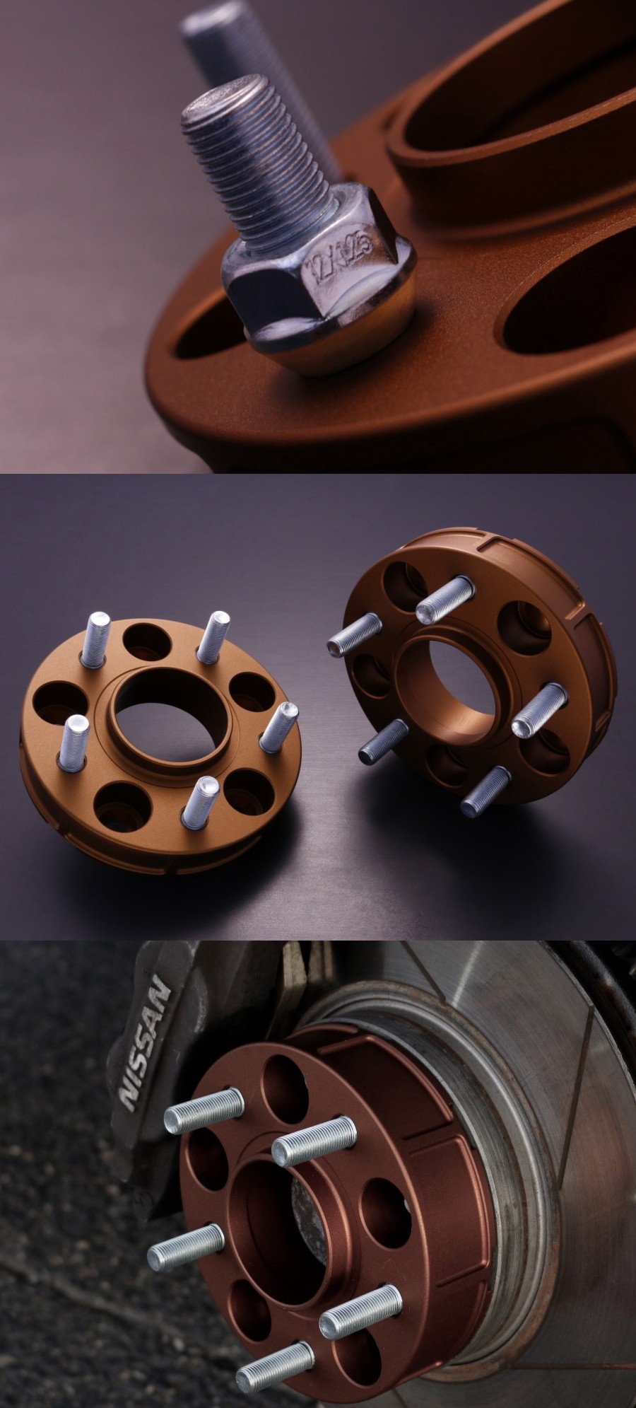 D-MAX D1SPEC　ワイドトレッドスペーサー　ハブ専用モデル（ブロンズ/30ｍｍ）