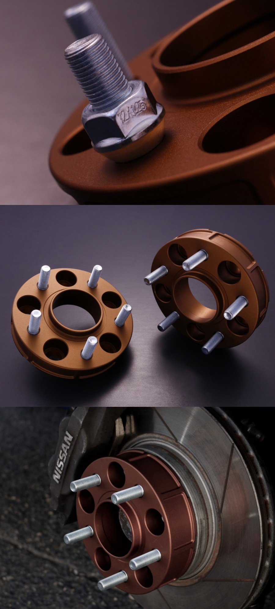 D-MAX D1SPEC　ワイドトレッドスペーサー　ハブ専用モデル（ブロンズ/40ｍｍ）
